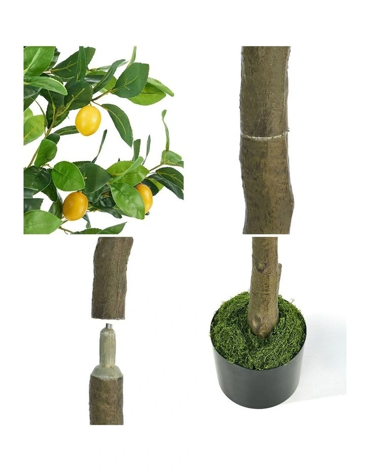 Livsip 2 Pack Artificial Lemon Tree 150cm Realistic Potted Faux Plant image 6