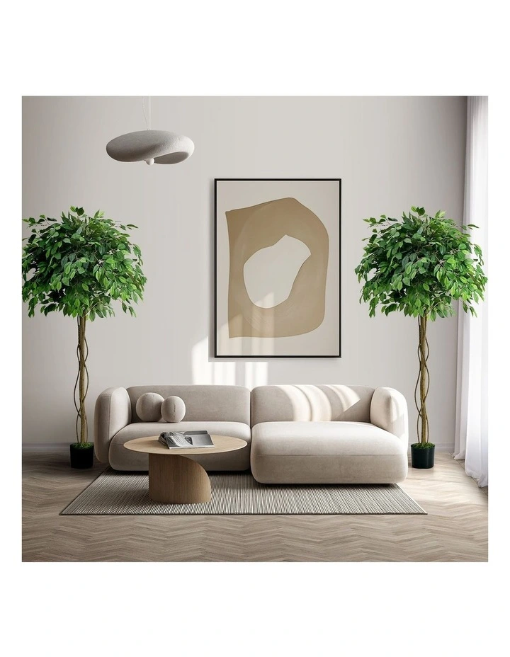 Livsip 2 Pack Artificial Ficus Tree 180cm Realistic Potted Faux Plant image 5