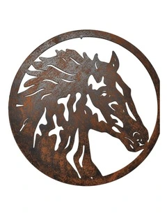 501.350cm Metal Horse Wall Decor