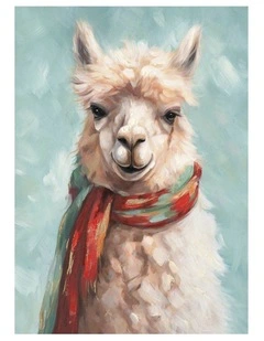 Alpaca Canvas Print - Charming Wall Art for Living Room, Bedroom & Office Dcor 50x70cm