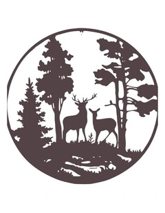 80180cm Rusty Reindeer Metal Wall Decor, Elegant Rustic Reindeer Artwork