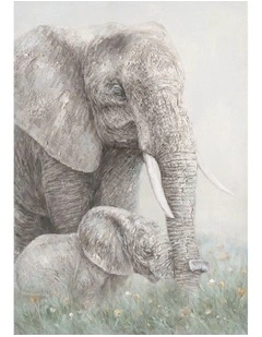 Elephants Canvas Print - Majestic Wall Art for Living Room, Bedroom & Office Decor 70x100cm
