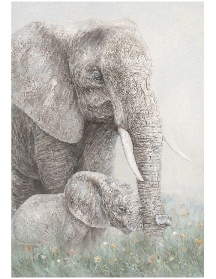 Elephants Canvas Print - Majestic Wall Art for Living Room, Bedroom & Office Decor 70x100cm image 1