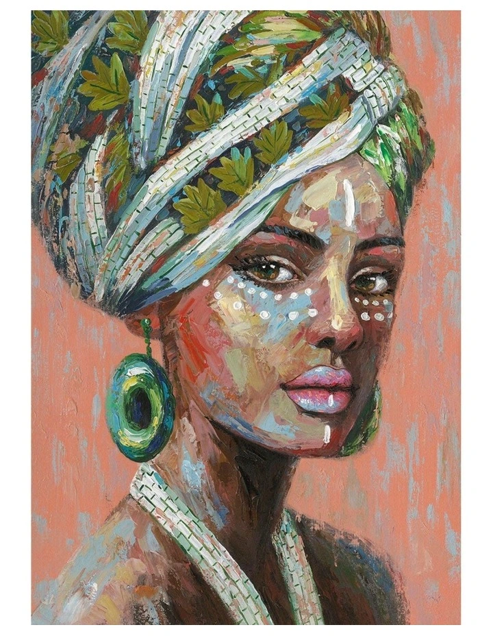 Tribal Women Canvas Print - Elegant Modern Wall Art for Living Room, Bedroom & Office Decor 70x100cm image 1