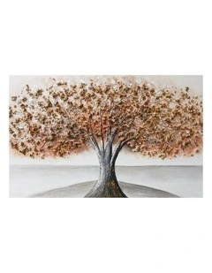 Pink Tree Hand Painting Picture - Elegant Modern Wall Art 120x60cm
