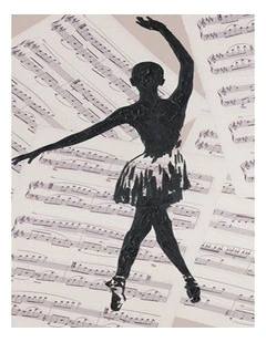 Graceful Ballerina Canvas Print - Elegance in Motion 50x70x2.5cm
