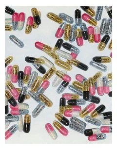 Modern Capsules Canvas Print - Contemporary Art 80x80cm