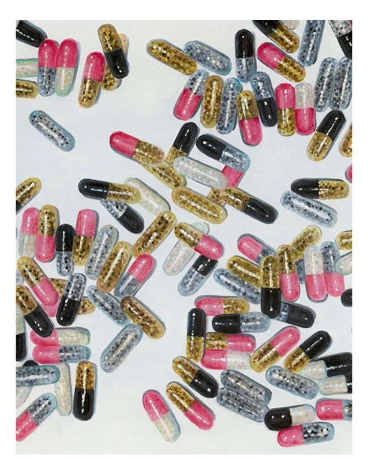 Modern Capsules Canvas Print - Contemporary Art 80x80cm image 1