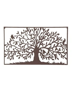 90154cm Rusty Tree of Life Metal Wall Decor for Living Rooms, Bedrooms & Offices, Modern Art Piece