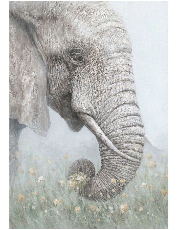 Elephants Canvas Print - Elegant Modern Wall Art for Living Room, Bedroom & Office Decor 70x100cm image 1