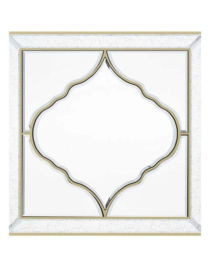 Silver Bling Crush Diamond Mirror 100x70cm image 1