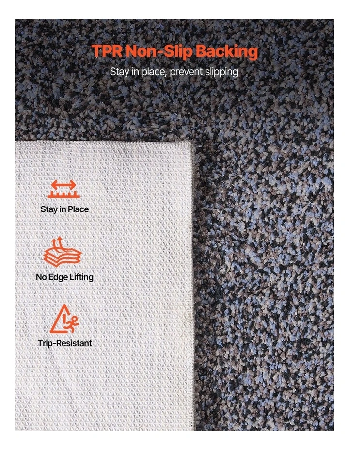 Large Fluffy Living Room Rug 9x12 Soft Thick Non Slip Floor Carpet image 5