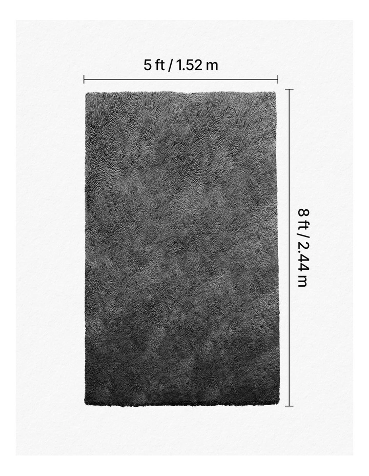 Soft Shag Area Rug 5x8 Plush Thick Non Slip Bedroom Living Room Carpet image 3