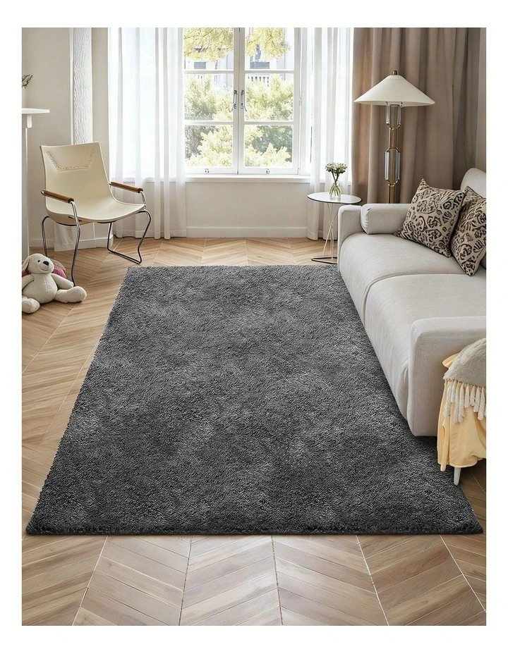 Soft Shag Area Rug 5x8 Plush Thick Non Slip Bedroom Living Room Carpet image 4
