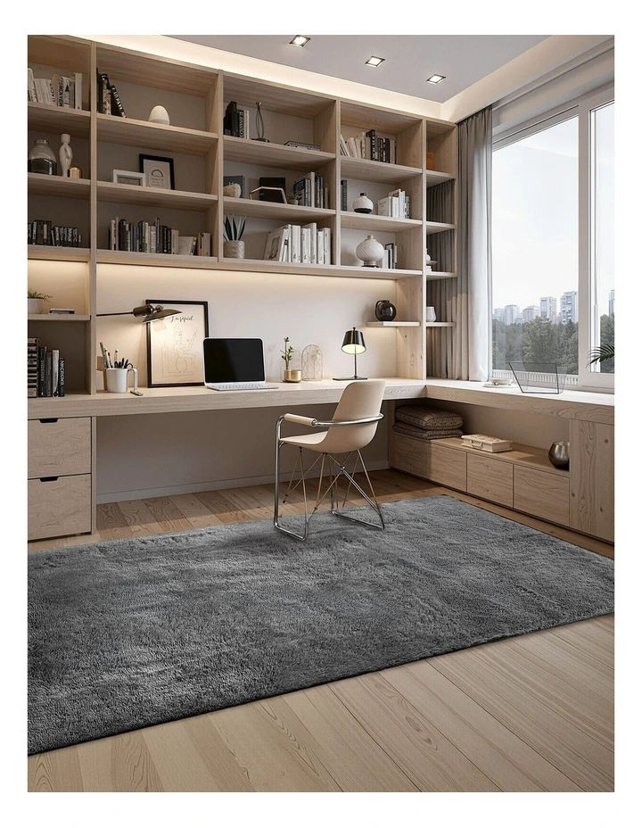 Soft Shag Area Rug 5x8 Plush Thick Non Slip Bedroom Living Room Carpet image 5