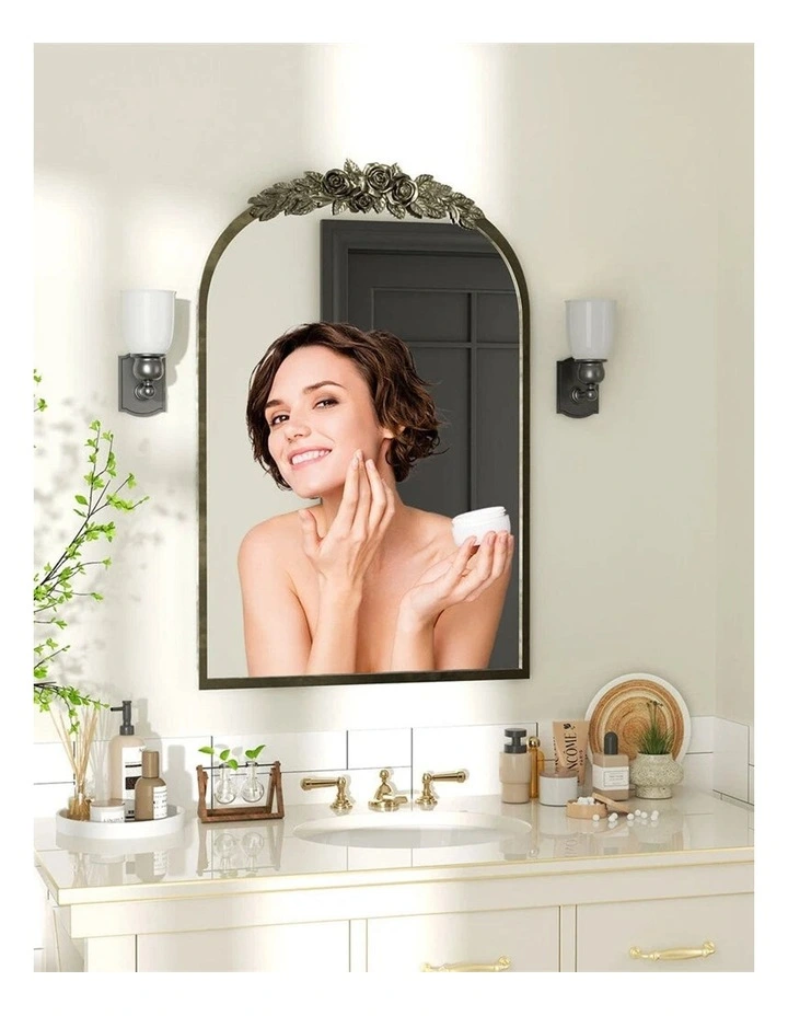 Antique Brass Baroque Mirror for Hallway image 2