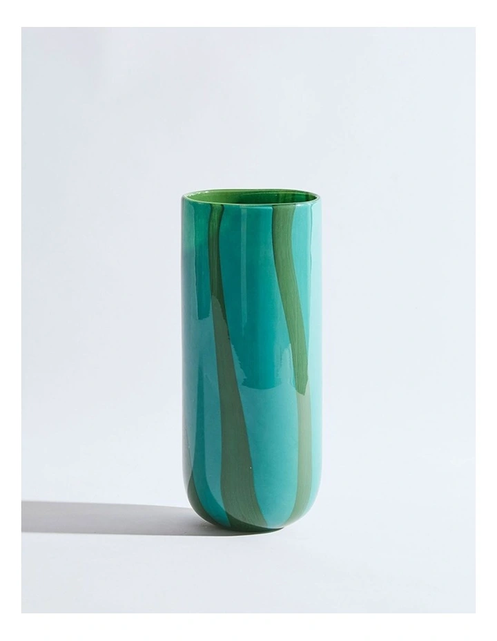 Candy Teal Cylinder Vase image 1