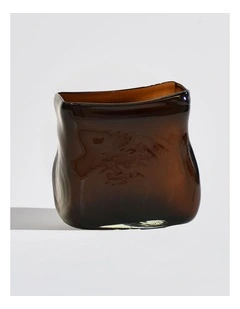 Jaffa Short Amber Vase