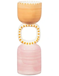 Cabana Short Candle Holder Aqua