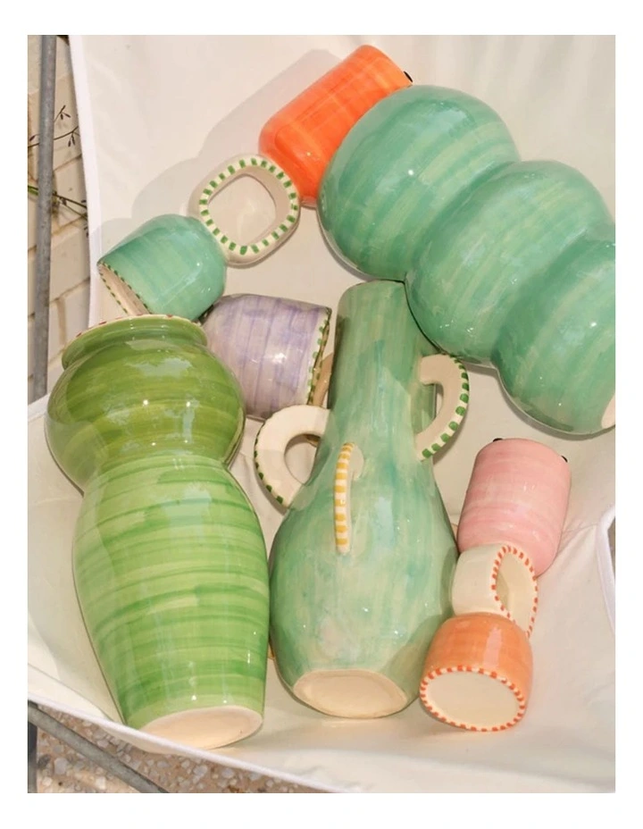 Cabana Short Candle Holder Aqua image 2