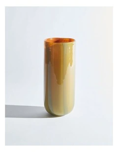 Candy Cylinder Khaki Vase