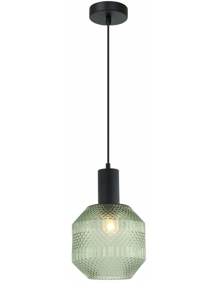 Maraca Interior Glass Jar With Quadrilateral Segment Pendant Lights image 1