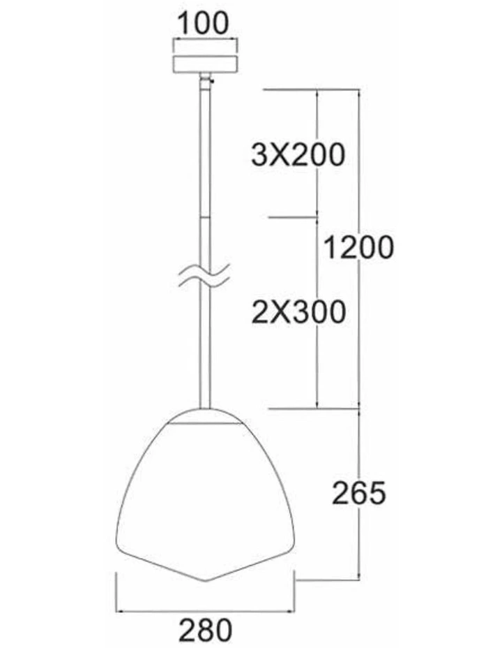 Ciotola Interior Tipped Medium Dome Frosted Glass Pendant Lights image 3