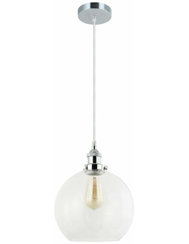 Pesini Interior Wine Glass with Antique Brass/ Chrome Highlight Pendant Lights image 1