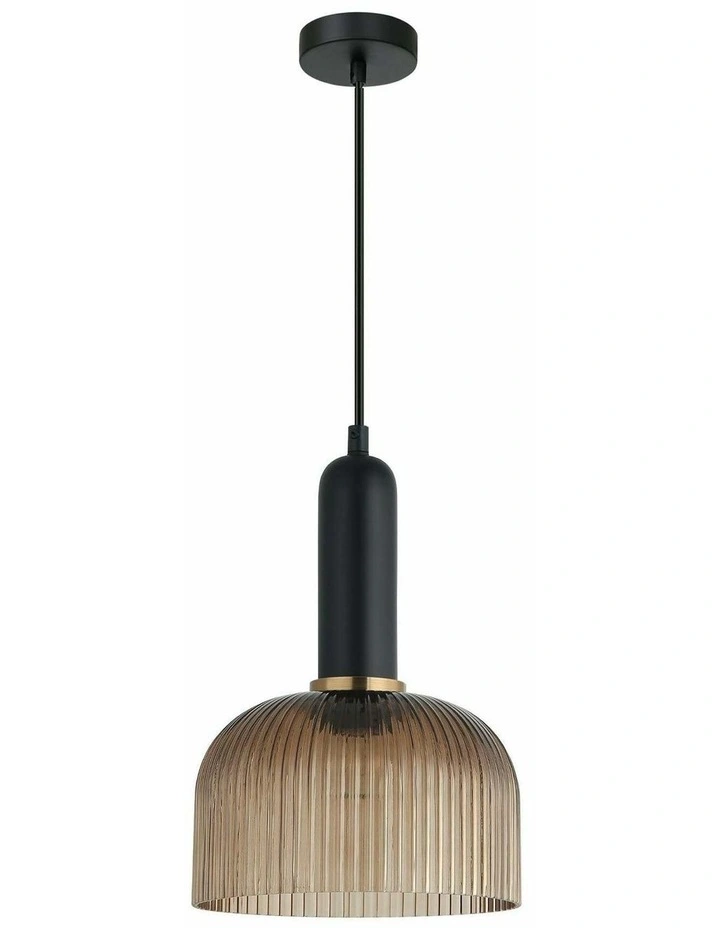 Vintaj Retro Interior Dome Shape Ribbed Glass Pendant Lights image 2