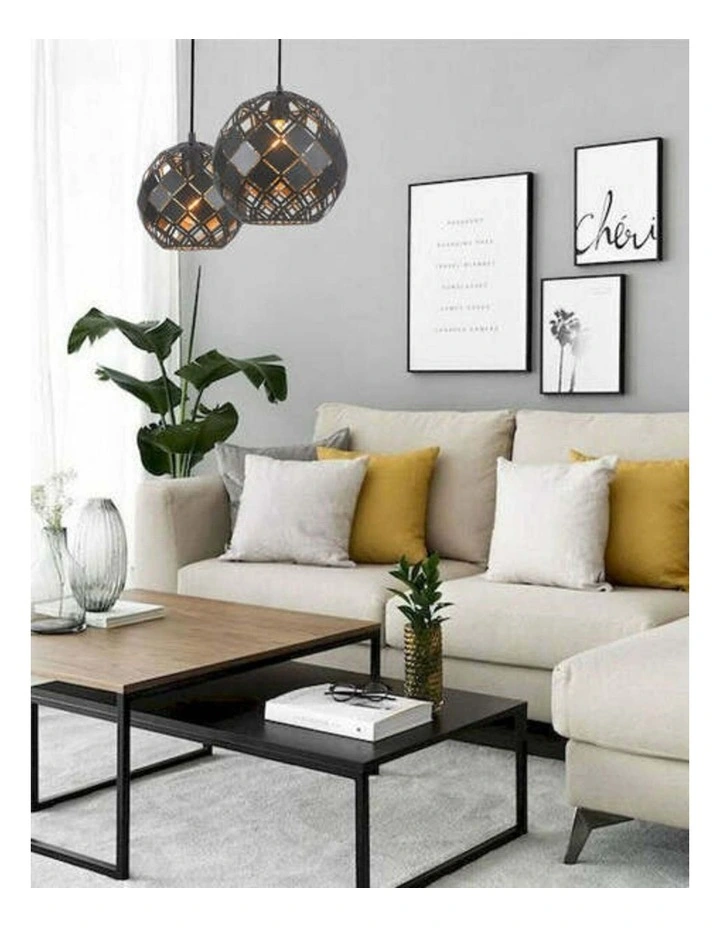 Tuile Interior Small Embossed Tiled Iron Wine Glass Shape Pendant Lights image 3