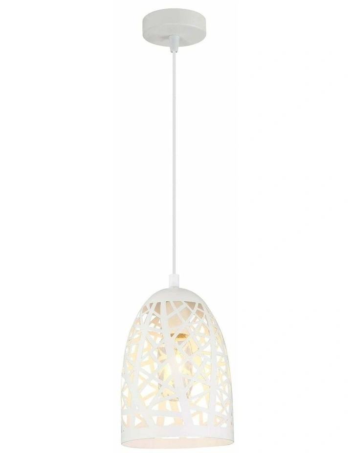 Escama Interior Iron Cage Ellipse Pendant Lights image 1