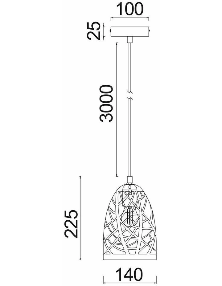 Escama Interior Iron Cage Ellipse Pendant Lights image 4