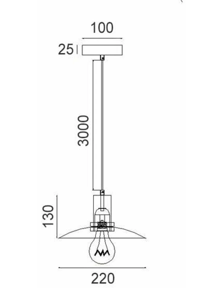 Chapeau Interior Glass Coolie Small Pendant Lights image 3