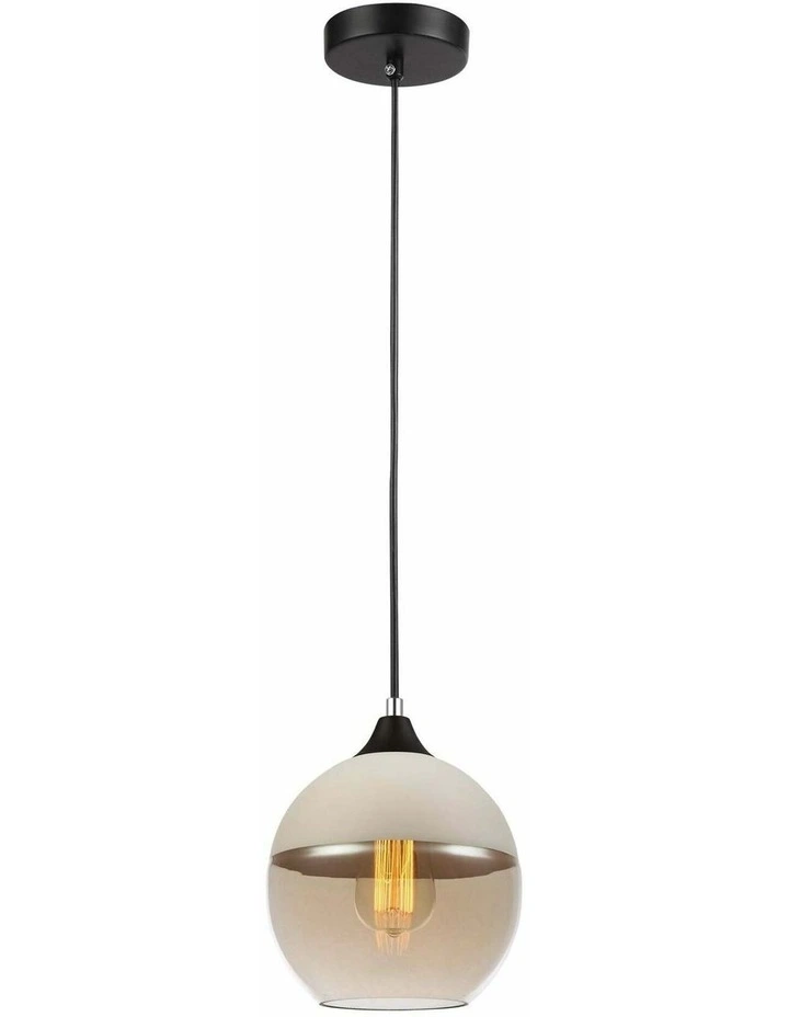 Casa White With Amber Wine Glass Shape Pendant Light image 1