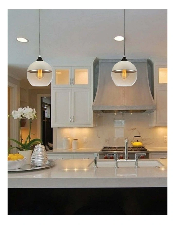 Casa White With Amber Wine Glass Shape Pendant Light image 2