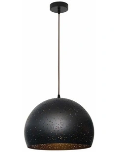 Celeste Bohemian Rustic Embossed Dome Shape Pendant Light