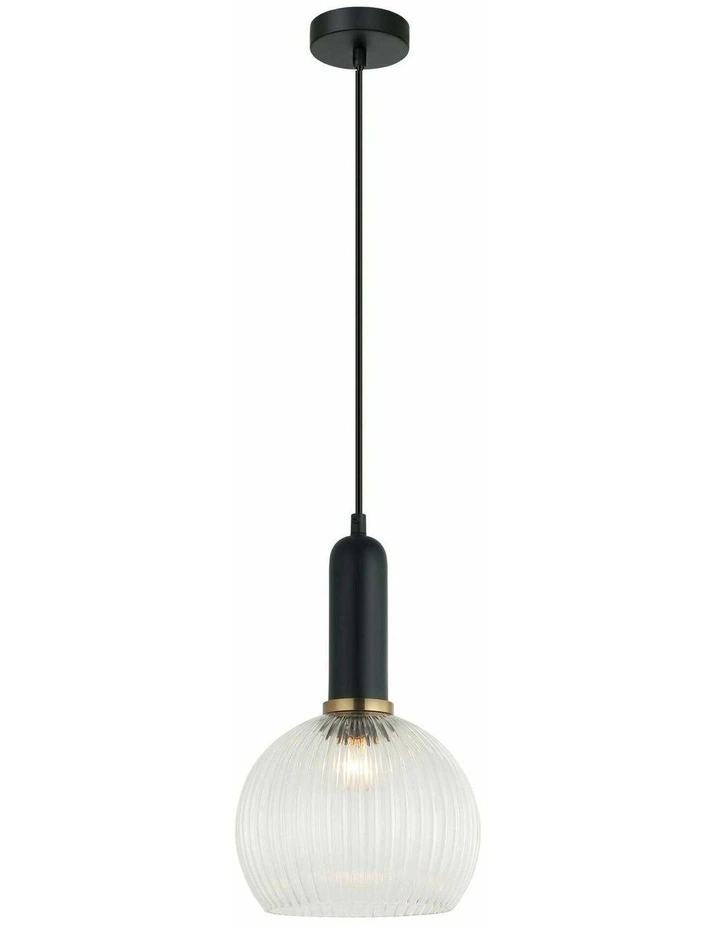 Vintaj Interior Wine Glass Shape Ribbed Glass Pendant Lights image 1