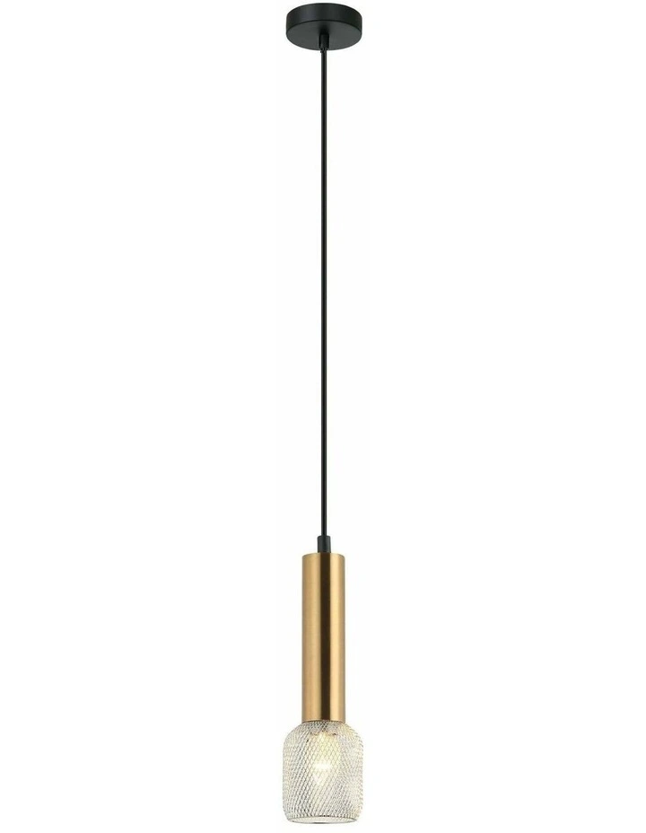 Mikro Modern Karaoke Mic Shape Interior Cylinder & Mesh Pendant Lights image 1