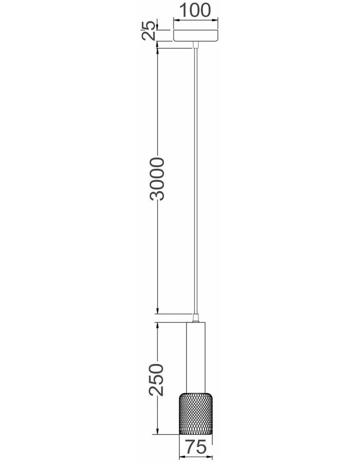 Mikro Modern Karaoke Mic Shape Interior Cylinder & Mesh Pendant Lights image 5