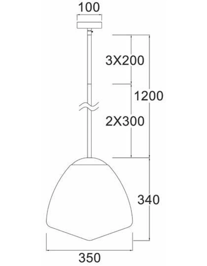 Ciotola Interior Tipped Large Dome Frosted Glass Pendant Lights image 3