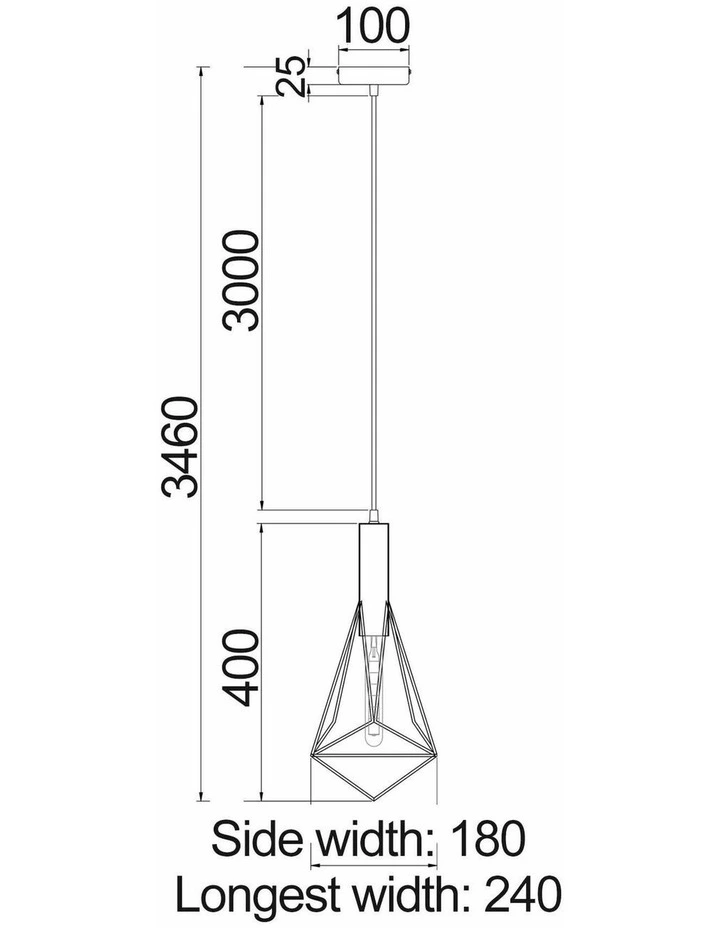 Diamond Shape Bird Cage Pendant Lights image 2