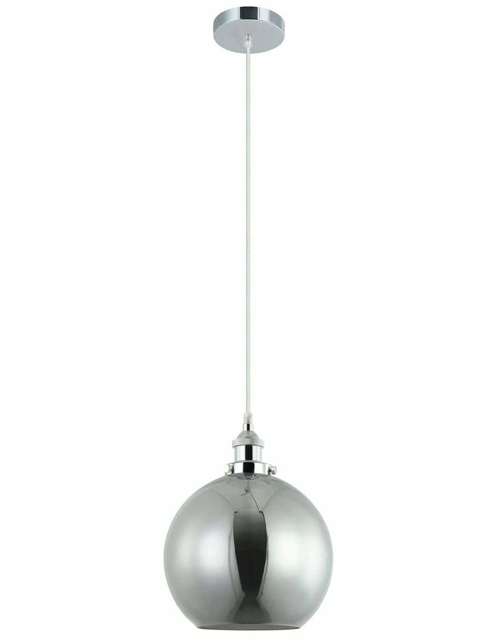 Pesini Interior Wine Glass with Antique Brass/ Chrome Highlight Pendant Lights image 1