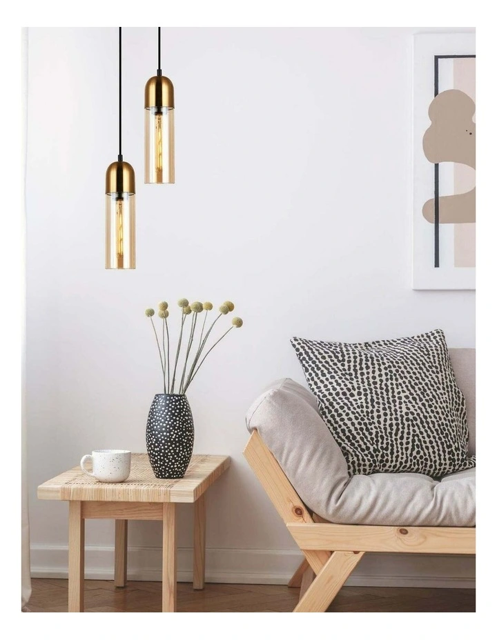 Pastille Interior Round Top Cylinder Glass Pendant Lights image 2
