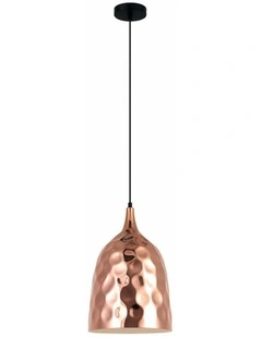 Koper Bohemian Copper Plated Ellipse Shape Pendant Light