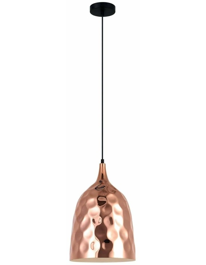 Koper Bohemian Copper Plated Ellipse Shape Pendant Light image 1
