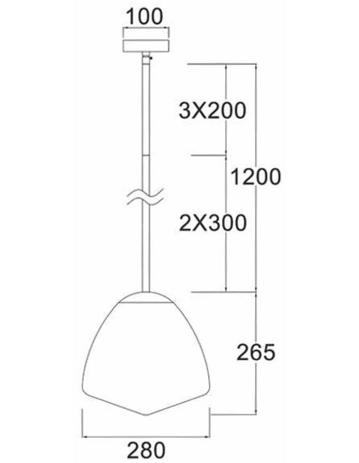 Ciotola Interior Tipped Medium Dome Frosted Glass Pendant Lights image 3