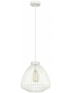 Manu Modern Interior Cone (Concave) Wire Cage Pendant Lights