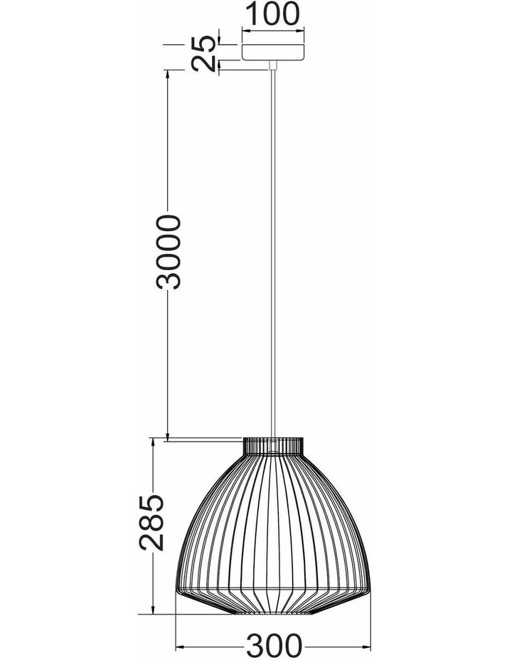 Manu Modern Interior Cone (Concave) Wire Cage Pendant Lights image 4