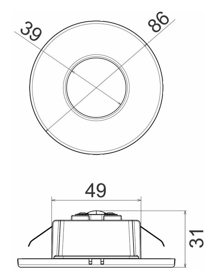 Exterior LED Tri-Wattage & Tri-CCT Round Recessed Step Light IP44 image 3