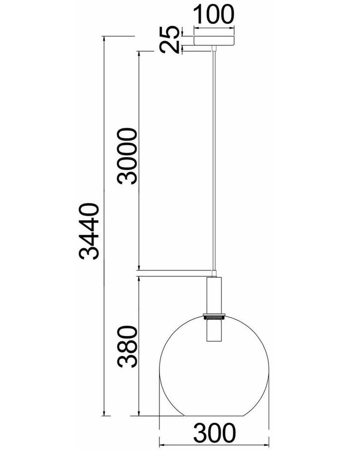 Patera Interior Glass with Extended Bronze Highlight Pendant Lights image 4